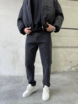 Чоловічі джинси Difransel Slim Crop Fit 36 графітові