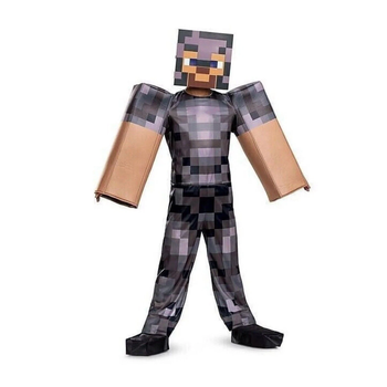 Костюм Майнкрафт Стів М 8-10 років Steve Minecraft Cosplay Netherite Armor Costume Disguise M15615