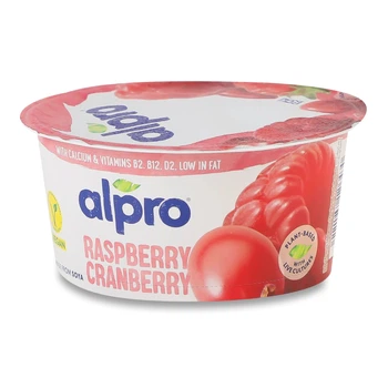Десерт Alpro соєвий ферментований малина-журавлина 150г