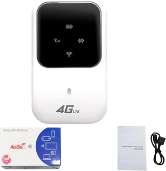 Портативный WiFi-роутер Ryoko, 4G/LTE 2400 мАч