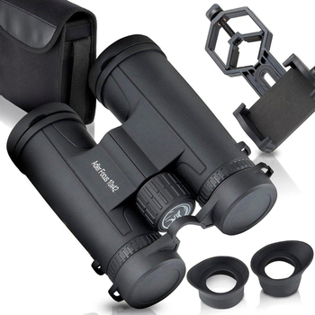 Портативный бинокль Adler Focus 10x42 BaK4 черный для наблюдения за природой и путешествий оптический прибор (LIV-S_11C)