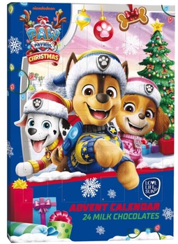 Адвент календарь Paw Patrol Christmas Milk Chocolate Advent Calendar 50г