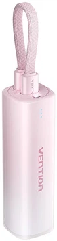 Powerbank Vention FHWR0 5000MAH 20W Pink (6922794716094)