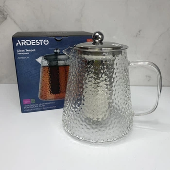 Заварочный чайник боросиликатное стекло 950 мл Ardesto Gemini AR1995GH