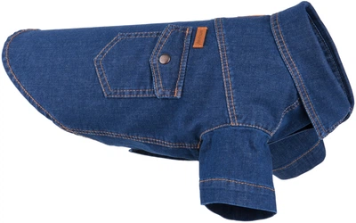Koszula dla psów Amiplay Denim 25 cm Granatowa (5907563277120)