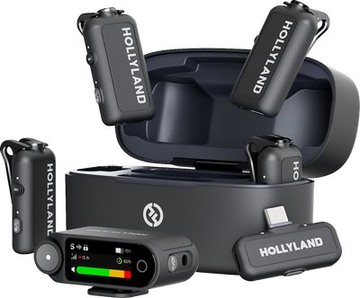 Mikrofon Hollyland Lark MAX 2 Combo 4-Person Version Camera RX + USB-C RX (6976068118954)