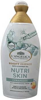 Крем-гель для душа L'Angelica Beauty Essence Nutri Skin с керамидами, ванилью и мандарином 500 мл