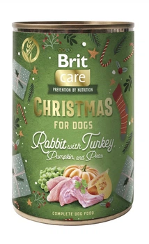 Консервированный корм Brit Care Mono Protein Christmas Rabbit Влажный корм для собак, рождественский ужин с кроликом 400 г (1111215156)