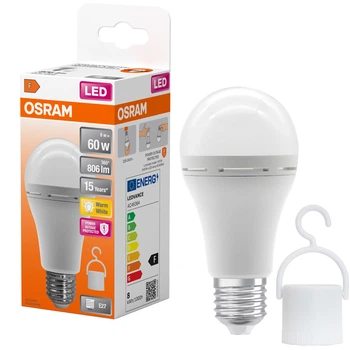 Світлодіодна лампа OSRAM LED E27 8Вт 806Лм 4000К A60 акумуляторна (4099854190131)
