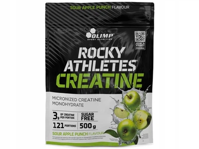 Креатин Olimp Rocky Athletes Creatine 500 г, Apple punch