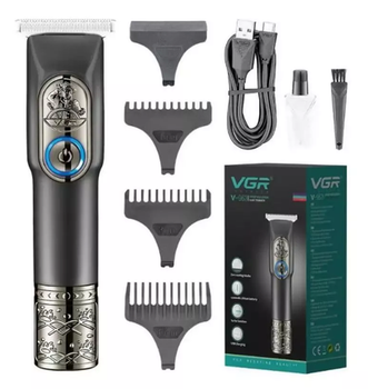 Аккумуляторный триммер для стрижки, 3 насадки, от USB, VGR ProCut V-963