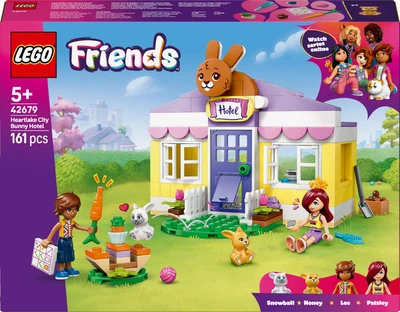 Конструктор LEGO Friends Готель для кроликів у місті Хартлейк 161 елемент (42679)