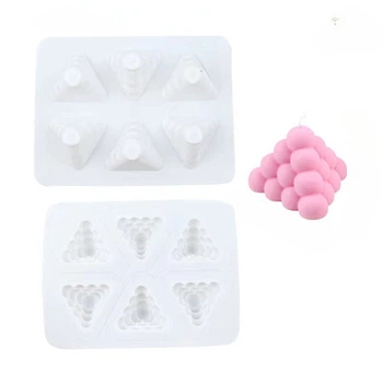 Силиконовая форма для изготовления свечек 6в1 28.5 x 21.5 х 5.1 cм "silicone mold-22"