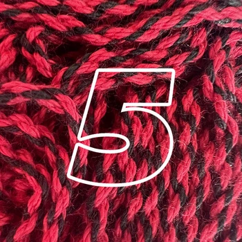 Веревки для йо-йо Хлопок 100% POWERSTRING, Красно-черный, 5 шт