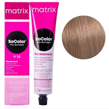 Крем-краска Matrix SoColor Pre-Bonded Cream Permanent №9M Очень светлый блондин мокко 90 мл