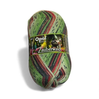 Носочная пряжа (нитки) Opal Zauberwald цвет 11443 Сказочное сокровище