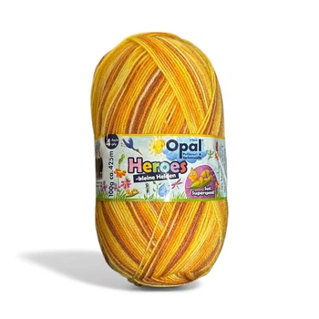 Носочная пряжа (нитки) Opal Heroes Jahre цвет 11544 Вилли Уотердроп