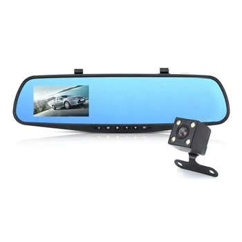 Зеркало с видеорегистратором Vihicle blackbox DVR L9000 4.3" (2 камеры) Full HD HDSYR_999