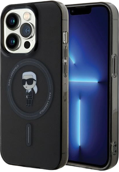 Панель Karl Lagerfeld IML Ikonik MagSafe для Apple iPhone 14 Pro Max Black (KLHMP14XHFCKNOK)