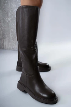 Чоботи жіночі Where Uwear Натуральна шкіра коричневі 346780_41 (26.5 см)