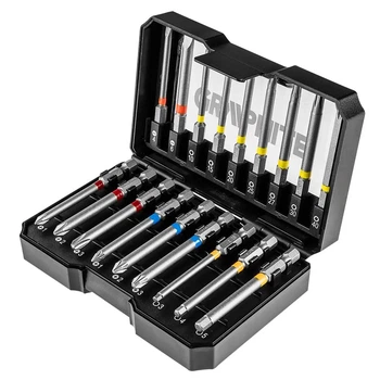 Біти GRAPHITE, набір 18шт, SL,PH,PZ,H,TX, 75мм, сталь S2, кейс (00124175)