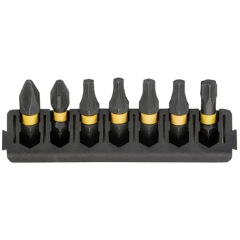 Біти DeWalt FlexTorq 25 мм Рh2 Pz2 Т20 Т25 Т30 набір 7шт (00124198)