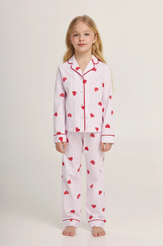 Дитяча рожева дитяча піжама для дівчаток 140 LOVEU 5580/01/01140GPink ELLEN