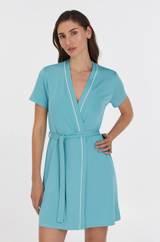 Жіночий бірюзовий халат L TIFFANY 201/12/01LTurquoise ELLEN