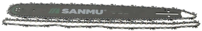 Шина SANMU 20" (50 см) + ланцюг (2шт) для твердих порід 0,325" 38 зубів паз 1,5 мм, цепш894