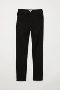 Джинси Skinny з високою талією для жінки H&M 0573085-001 36(S) чорний