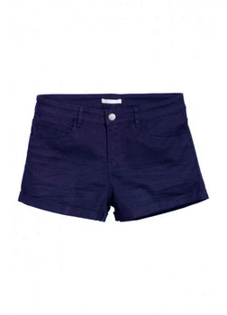 Шорты мини из эластичного твила для женщины H&M 0296933-4 42(M) темно-синий