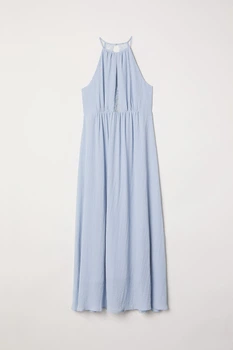 Платье длинное з подкладкой для женщины H&M 0614423-001 52(2XL) Голубой