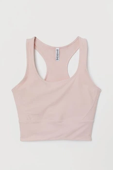 Спортивний топ борцівка для жінки H&M Divided 0838197-002 XS рожевий