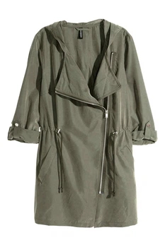 Ветровка парка для женщины H&M Divided 0531058-006 XS хаки