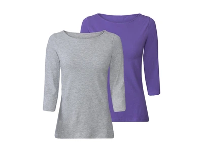 Футболка-лонгслив набор 2 шт. для женщины Esmara LYCRA® 428131 XS Комбинированный