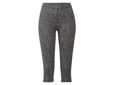Лосини капрі-бриджі для жінки Esmara LYCRA® 371776 S чорно-білий