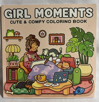 Раскраска антистресс Cute coloring book Girl Moments 40 страниц