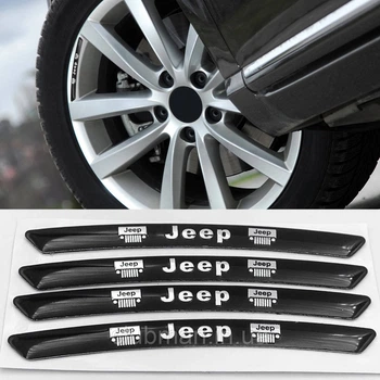 Наклейки на диски (на колеса) Jeep (Джип) черные CountryMan