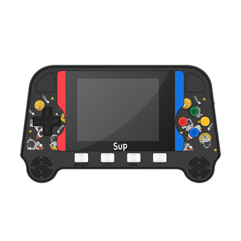 Игровая приставка 500 игр портативная ретро консоль Sup Game Box Power 3,5 дюйма 16/8 Bit черная