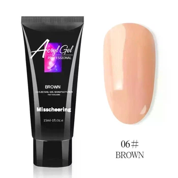 Полигель (акригель) AcrylGel Professional №06, BROWN, 15 мл