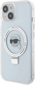 Панель Karl Lagerfeld Ring Stand Karl Head MagSafe для Apple iPhone 15/14/13 White (KLHMP15SHMRSKHH)