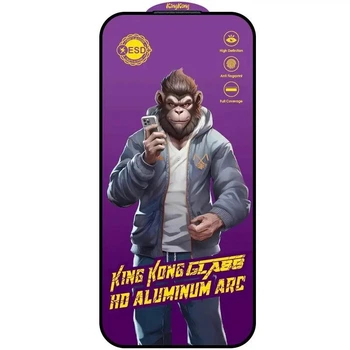 Защитное стекло 5D Anti-static Purple для Apple iPhone 17 Pro Max (6.9") Черный