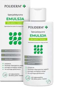 Emulsja dermatologiczna JM Sante Pharma Poliderm dla psów i kotów 140 ml (5902596718565)