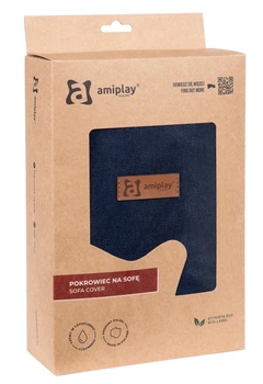 Pokrowiec Amiplay na sofę Moni rozmiar S Granatowy (5907563304598)
