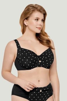 Верх купальника с мягкой чашкой Marc & Andre 46F Чёрный-горох (71253)