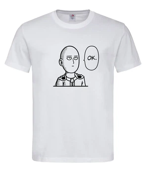 Футболка «Сайтама — One Punch Man» белая S