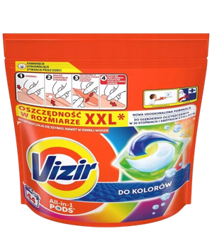 Капсули для прання Vizir All in 1 Pods для кольорового 44 шт (8700216746243)