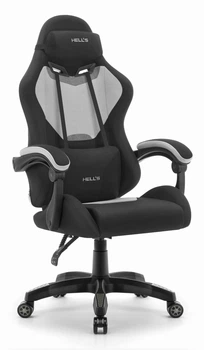Геймерське крісло Hell's Chair HC-1012 Black Grey тканина