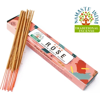 Ароматические палочки Роза Namaste India Pure Rose натуральный аромат для вашего дома