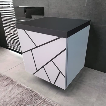 Тумба пластикова підвісна Chaos black 60 см